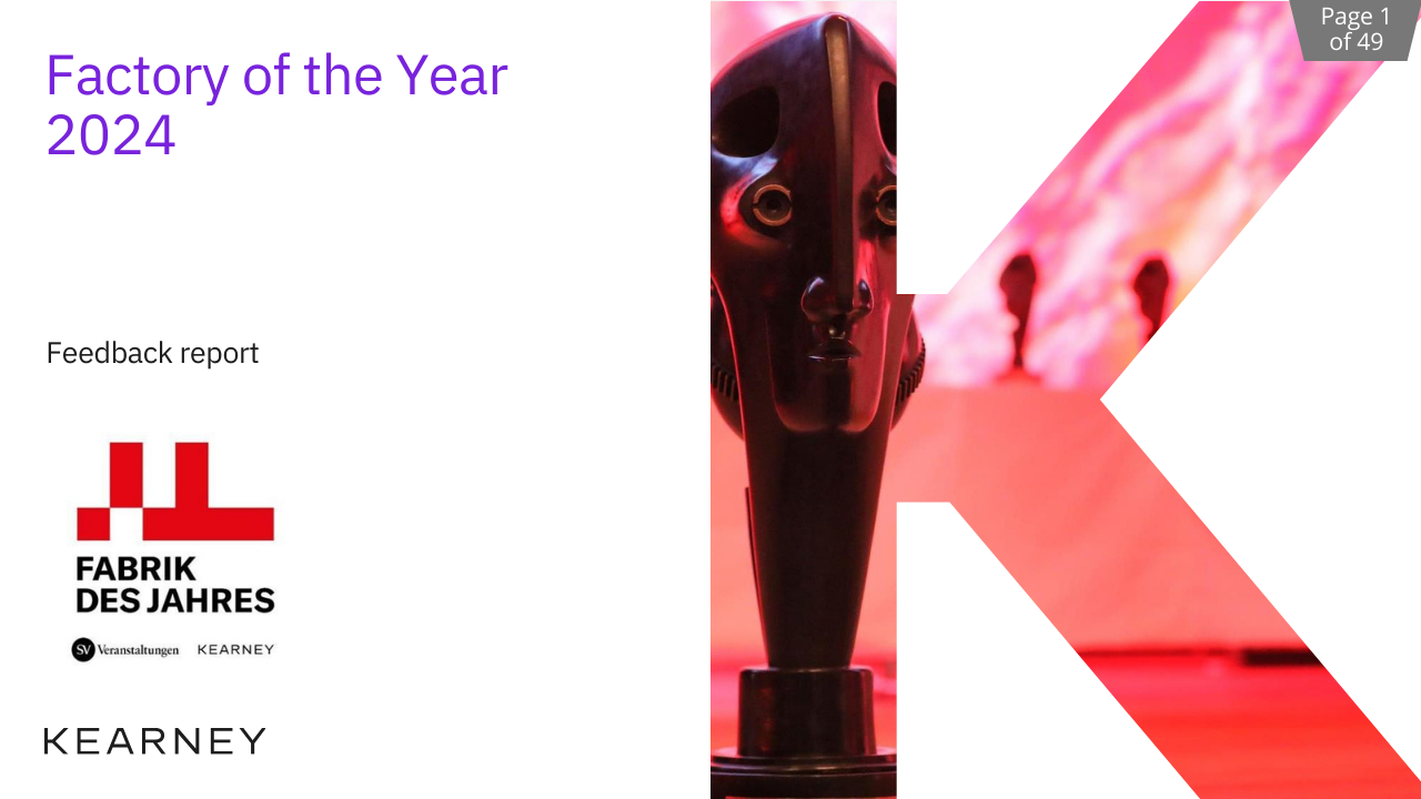 Factory of the year - Feedback-Report Kearney